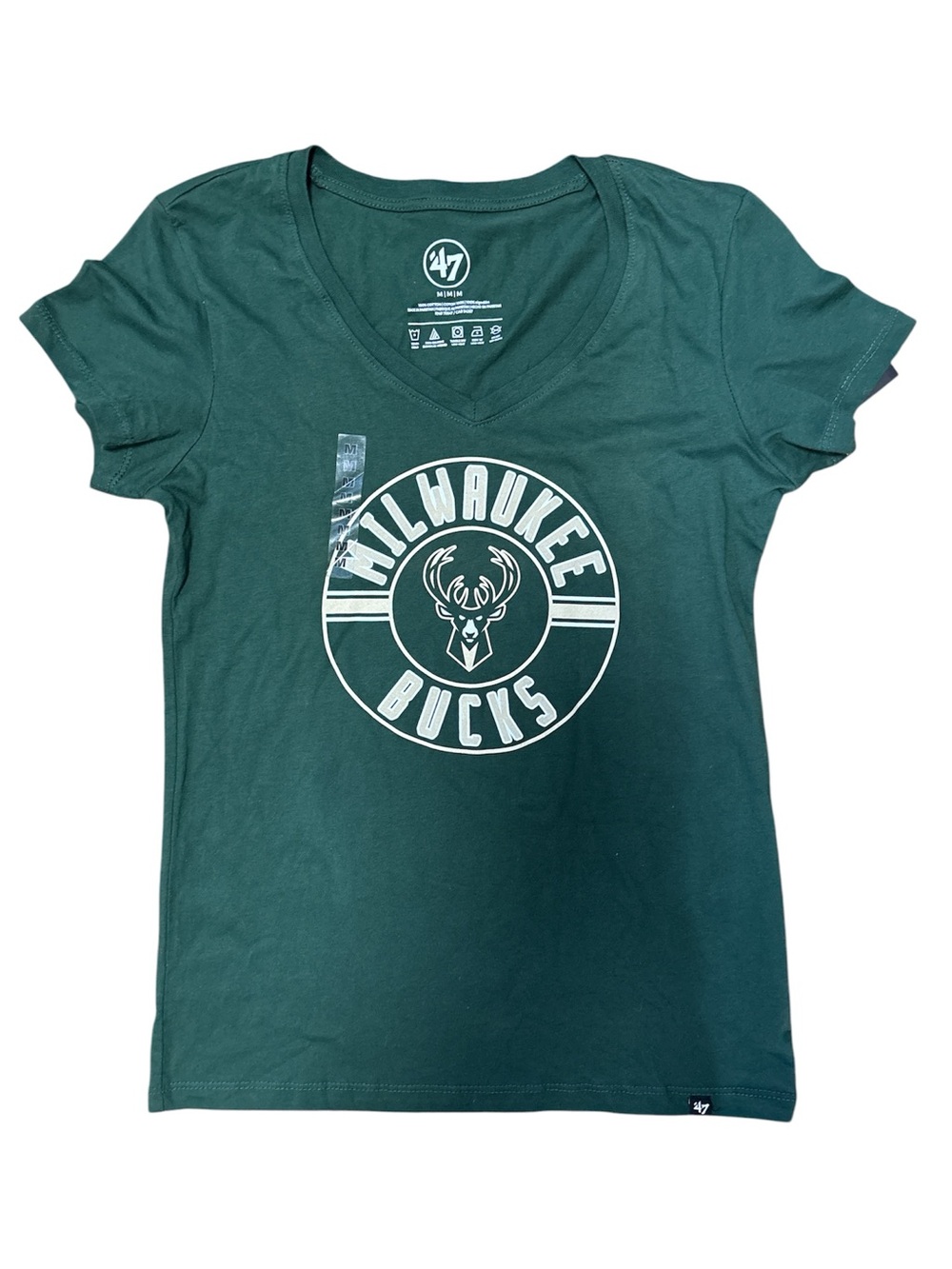 NBA Milwaukee Bucks V Neck Shirt Women’s Size: Medium NWT